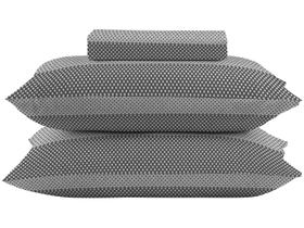 Jogo de Cama Casal 100% algodão Camesa 120 fios Super Cotton Urban Cinza 3 Peças
