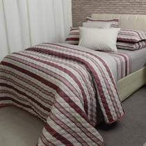 Jogo de Cama Casal 140 Fios Estampado Realce Premium Sultan - Loretto