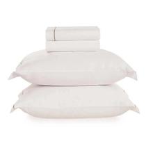 Jogo De Cama Casal 180 Fios Royale - Karsten Branco / Taupe