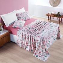 Jogo de Cama Casal 200 Fios 04 Peças Estampado Avere Jogo de Cama Casal 200 Fios 04 Peças Estampado Avere
