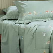 Jogo de Cama Casal 200 Fios Kacyumara 04 Peças Vida Bela Toby