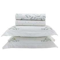 Jogo de Cama Casal 200 fios Vida Bela Estampado - Kacyumara Jogo de Cama Casal 200 fios Vida Bela Estampado - Kacyumara