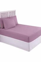 Jogo de Cama Casal 3 Peças Micropercal Ponto Palito Toque Macio e Acabamento Elegancia.