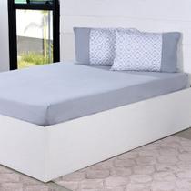 Jogo de Cama Casal 4 Pçs Malha 100% Algodão