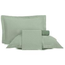 Jogo de Cama Casal 4 Peças Altenburg Toque Acetinado Slim Verde