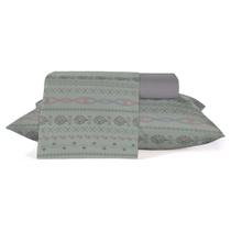 Jogo De Cama Casal 4 Peças Lençol Com Elástico E Fronhas Algodão Crystal Teka Design do tecido:Sossego Jogo De Cama Casal 4 Peças Lençol Com Elástico E Fronhas Algodão Crystal Teka Design do tecido:Sossego