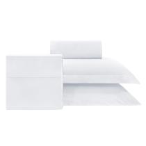 Jogo de cama casal 400 fios bambu supreme - branco