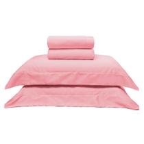 Jogo de cama casal 400 fios elegance - rosa