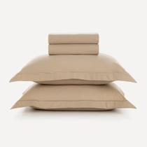 Jogo de Cama Casal Algodão Deliz Creme/Areia Karsten Jogo de Cama Casal Algodão Deliz Creme/Areia Karsten