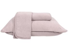 Jogo de Cama Casal Atlântica Mescla Urban Rosa Claro 3 Peças