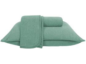 Jogo de Cama Casal Atlântica Mescla Urban Verde Gales 3 Peças Jogo de Cama Casal Atlântica Mescla Urban Verde Gales 3 Peças