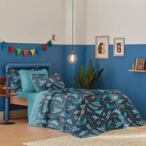 Jogo de Cama Casal Atlantix 3 Pçs 138x188x30 100% Algodão