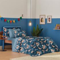 Jogo de Cama Casal Atlantix 3 Pçs 138x188x30 100% Algodão
