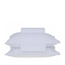 Jogo de cama casal basic percalle cor branco 180 fios