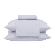 Jogo de cama casal basic percalle cor prata