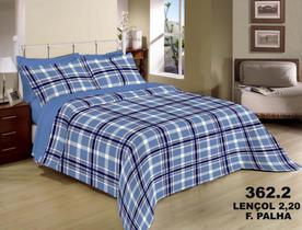 Jogo De Cama Casal Box Premium 3pçs Estampado Geométrico