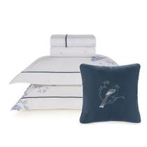 Jogo de Cama Casal com Capa de Almofada 200 Fios 100% Algodão Dora