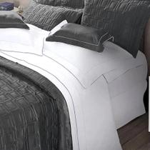 Jogo De Cama Casal Constantine-Marken Fassi Branco / Marinho Jogo De Cama Casal Constantine-Marken Fassi Branco / Marinho