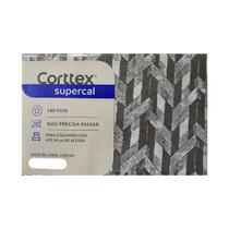 Jogo de Cama Casal Corttex Supercal 180 Fios Cinza