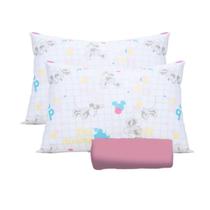 Jogo de Cama Casal Disney 3 Peças Mickey e Minnie Escolha