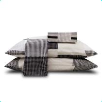 Jogo De Cama Casal Duplo 4 Peças Linnar 140 Fios Realce Jogo De Cama Casal Duplo 4 Peças Linnar 140 Fios Realce