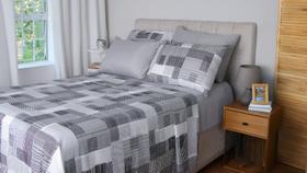 Jogo de cama Casal Duplo Micro Fibra Paco Milano 4 Peças