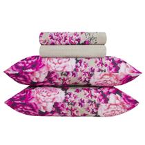 Jogo De Cama Casal Duplo Microfibra 4 Peças Lençóis Sultan