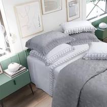 Jogo de Cama Casal em Algodão 200 fios Analiza - Marken Fassi Jogo de Cama Casal em Algodão 200 fios Analiza - Marken Fassi