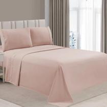 Jogo de Cama Casal Habitat 4 Peças Rendado Sofisticado