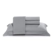 Jogo de Cama Casal Hedrons Luma Comfort 3 Pçs Cinza - RC0671 Jogo de Cama Casal Hedrons Luma Comfort 3 Pçs Cinza - RC0671
