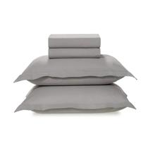 Jogo de Cama Casal Karsten 200 Fios Tom Titânio 4 Pçs - 3982 Jogo de Cama Casal Karsten 200 Fios Tom Titânio 4 Pçs - 3982