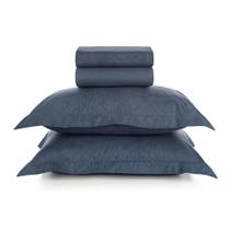 Jogo de Cama Casal Karsten Percal 200 Fios Catena 4 Pçs 3768