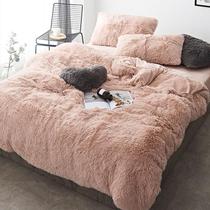 Jogo de cama casal king 6 peças com edredom pelúcia rosê Jogo de cama casal king 6 peças com edredom pelúcia rosê