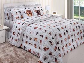 Jogo de cama casal king 7 peças com edredom sun grey Jogo de cama casal king 7 peças com edredom sun grey
