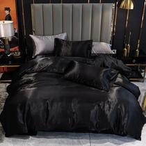 Jogo de cama casal king cetim toque de seda 7 pç completo