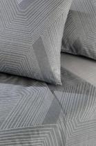 Jogo de Cama Casal King Cortex 200 fios Cinza