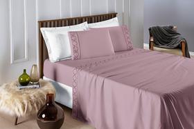 Jogo de Cama Casal King Micropercal 400 fios 4 peças - Coleção Infinity