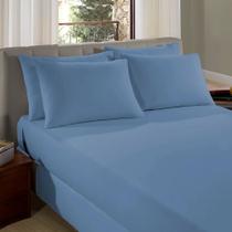 Jogo de Cama Casal Lençol 100% Algodão Liso 3pçs Vivaldi