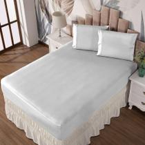 Jogo De Cama Casal Lençol E Fronha Prático Malha Lisa 3 Pç Jogo De Cama Casal Lençol E Fronha Prático Malha Lisa 3 Pç