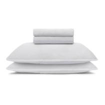 Jogo de Cama Casal Malha 100% Bambu Natural Buettner 4Pçs