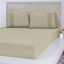 Jogo De Cama Casal Malha 3 Pçs Bella Cama 100% Algodão 138x188x30cm Avelã Jogo De Cama Casal Malha 3 Pçs Bella Cama 100% Algodão 138x188x30cm Avelã