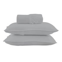 Jogo De Cama Casal Malha 3 Pcs Liso Jogo De Cama Casal Malha 3 Pcs Liso