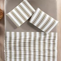 Jogo De Cama Casal Padrão 04 Peças Malha De Algodão - Fio 30/1 Penteado 135g/m2