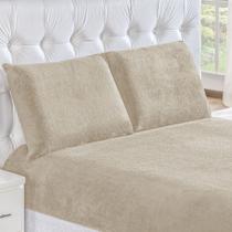 Jogo de Cama Casal Padrão BiaSoft Manta Microfibra 3 Peças - Cáqui Jogo de Cama Casal Padrão BiaSoft Manta Microfibra 3 Peças - Cáqui