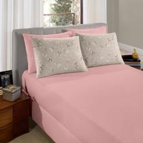 Jogo de Cama Casal Padrão Malha 100% Algodão Comfort Estampado
