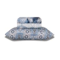 Jogo De Cama Casal Para Cama Box 4 Peças Realce Admirare Estampado