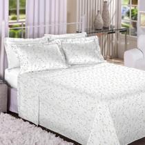 Jogo de Cama Casal Percal 200 fios 100% Algodão Ponto Palito 4 peças - Des 02 Jogo de Cama Casal Percal 200 fios 100% Algodão Ponto Palito 4 peças - Des 02