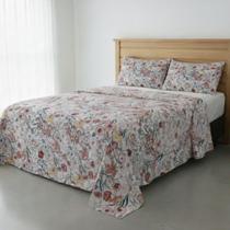 Jogo de Cama Casal Percal 200 Fios Estampado Toque Macio 04 Peças Supercal Jardim Botânico Jogo de Cama Casal Percal 200 Fios Estampado Toque Macio 04 Peças Supercal Jardim Botânico