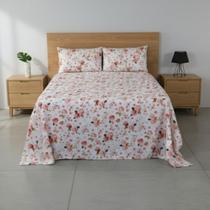 Jogo de Cama Casal Percal 200 Fios Estampado Toque Macio 04 Peças Supercal Rosa Sereno Jogo de Cama Casal Percal 200 Fios Estampado Toque Macio 04 Peças Supercal Rosa Sereno