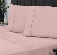 Jogo de Cama Casal Percal 400 Fios Ponto Palito 04 Peças, Antiácaro, Antipilling com Toque Macio Jogo de Cama Casal Percal 400 Fios Ponto Palito 04 Peças, Antiácaro, Antipilling com Toque Macio